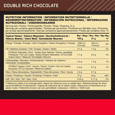 Optimum Nutrition Gold Standart 100% Whey 2.26 kg Double Rich Chocolate Optimum Nutrition Gold Standart 100% Whey 2.26 kg Double Rich Chocolate