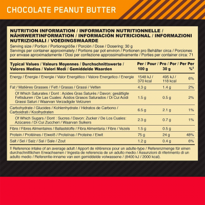 Optimum Nutrition Gold Standart 100% Whey 2.27 kg Chocolate Peanut Butter Optimum Nutrition Gold Standart 100% Whey 2.27 kg Chocolate Peanut Butter