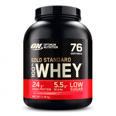 Optimum Nutrition Gold Standart 100% Whey 2.28 kg Delicious Strawberry Optimum Nutrition Gold Standart 100% Whey 2.28 kg Delicious Strawberry