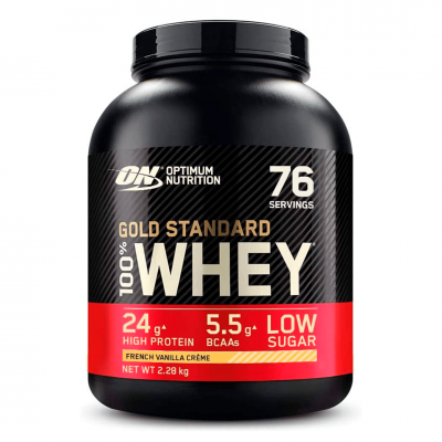 Optimum Nutrition Gold Standart 100% Whey 2.28 kg French Vanilla Crème Optimum Nutrition Gold Standart 100% Whey 2.28 kg French Vanilla Crème