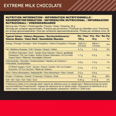 Optimum Nutrition Gold Standart 100% Whey 896 g Extreme Milk Chocolate Optimum Nutrition Gold Standart 100% Whey 896 g Extreme Milk Chocolate