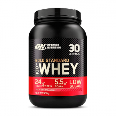 Optimum Nutrition Gold Standart 100% Whey 900 g Delicious Strawberry Optimum Nutrition Gold Standart 100% Whey 900 g Delicious Strawberry