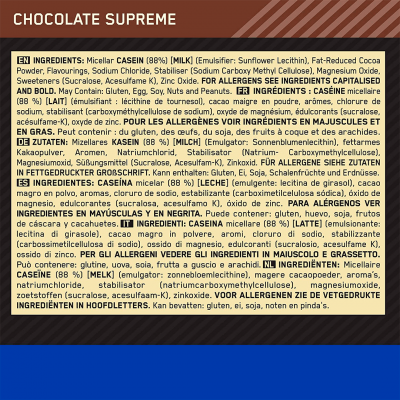 Optimum Nutrition Gold Standart 100% Casein 1.82 kg Chocolate Supreme Optimum Nutrition Gold Standart 100% Casein 1.82 kg Chocolate Supreme
