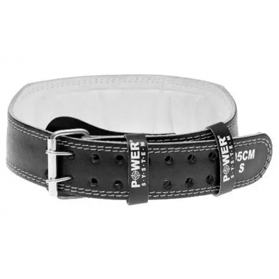 Power System Пояс для важкої атлетики PS-3250 Power Basic шкіра чорно-білий XL Power System Пояс для важкої атлетики PS-3250 Power Basic шкіра чорно-білий XL