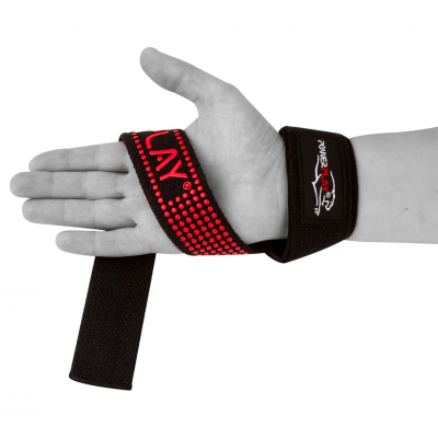 PowerPlay Лямки для тяги 7064 хлопок чёрно-красные PowerPlay Лямки для тяги 7064 хлопок чёрно-красные