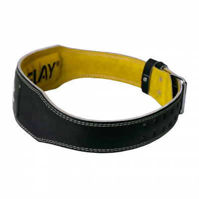 PowerPlay Пояс для важкої атлетики 5085 шкіра чорно-жовтий S PowerPlay Пояс для важкої атлетики 5085 шкіра чорно-жовтий S