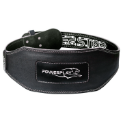 PowerPlay Пояс для важкої атлетики 5053 шкіра чорно-чорний XS