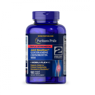 Puritan's Pride Glucosamine, Chondroitin & MSM - 2 Per Day Formula 90 cap Puritan's Pride Glucosamine, Chondroitin & MSM - 2 Per Day Formula 90 cap
