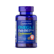 Puritan's Pride Omega-3 Fish Oil Plus Cholesterol Support 60 sgels