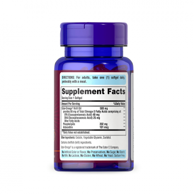 Puritan's Pride Red Krill Oil 500 mg 30 sgels Puritan's Pride Red Krill Oil 500 mg 30 sgels