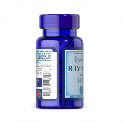 Puritan's Pride Vitamin B-Complex and Vitamin B-12 90 tab Puritan's Pride Vitamin B-Complex and Vitamin B-12 90 tab