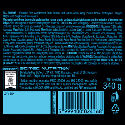 Scitec Nutrition All Aminos 340 g Mango Scitec Nutrition All Aminos 340 g Mango