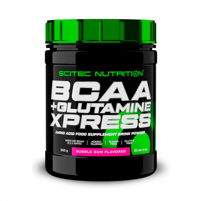 Scitec Nutrition BCAA + Glutamine Xpress 300 g Bubble Gum Scitec Nutrition BCAA + Glutamine Xpress 300 g Bubble Gum