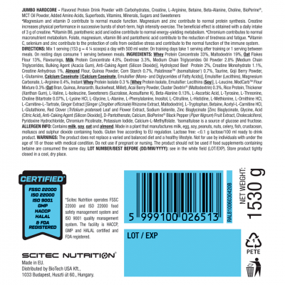 Scitec Nutrition Jumbo Hardcore! 1.53 kg Banana Yogurt Scitec Nutrition Jumbo Hardcore! 1.53 kg Banana Yogurt